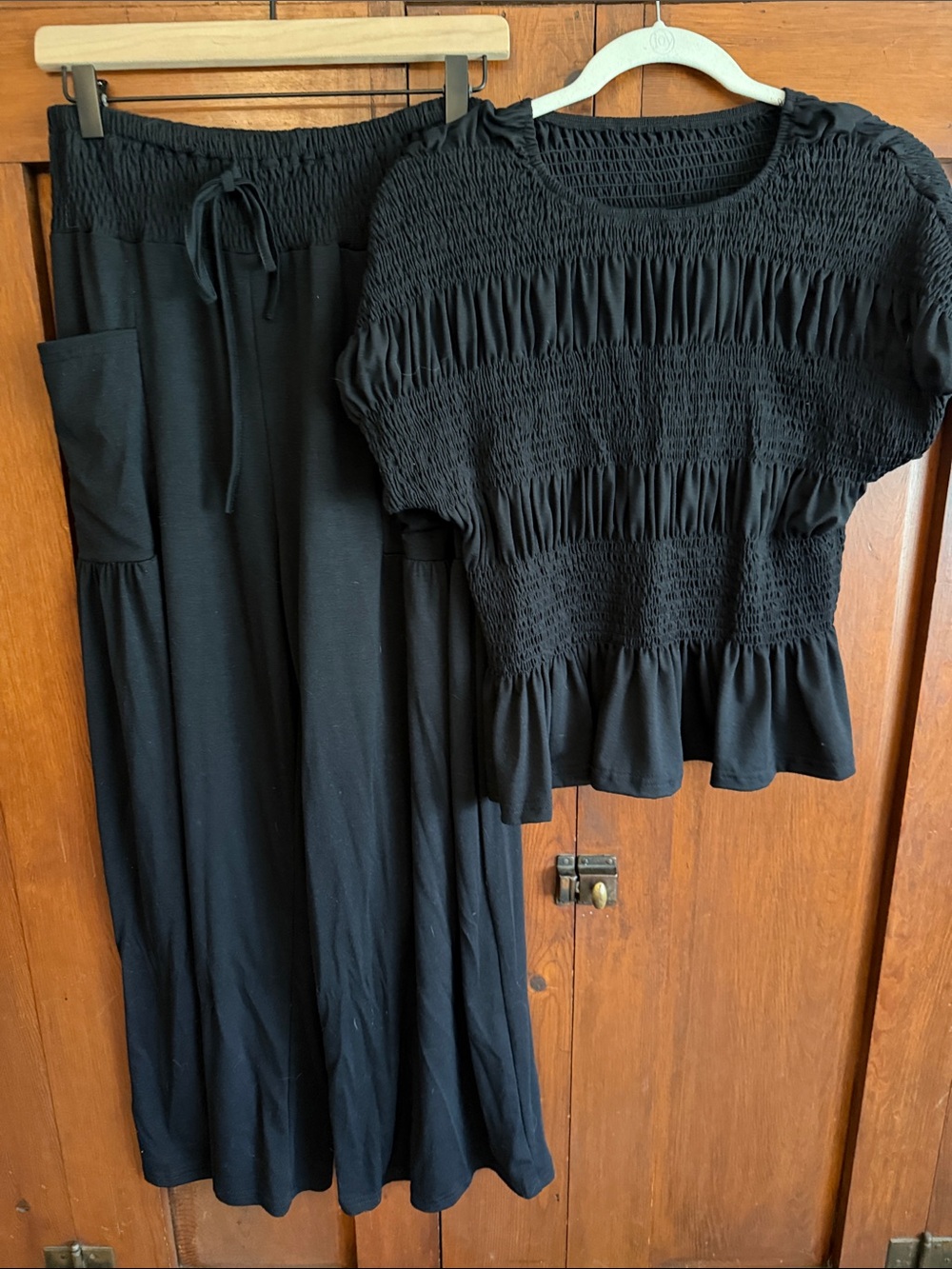 Black Smocked Maxi Skirt for Women - Classic Comfort